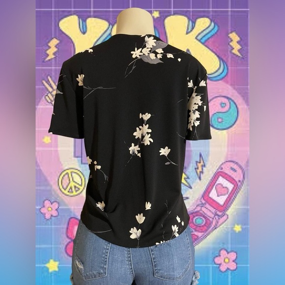 Positive Attitude Black Floral Blouse - Picture 2 of 4